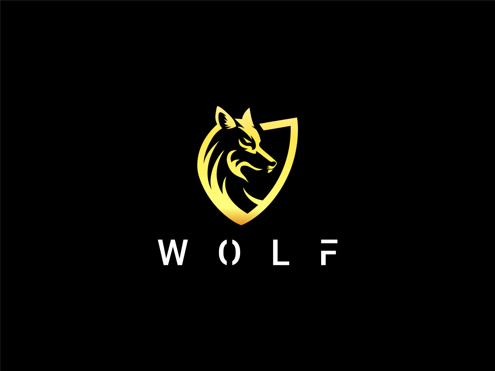 Wolf Logo by HUSSNAIN GRAPHICS on Dribbble