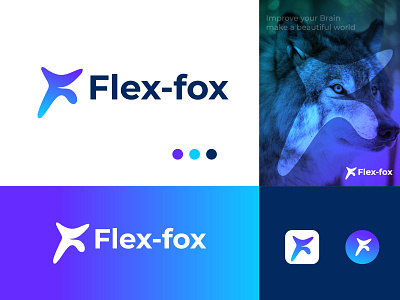 Letter F logo, Fox logo, Abstract F logo abstract f best branding colorful f logo fox icon logo logo design logo designer logo inspiration logo maker logo mark logos modern popular trendy