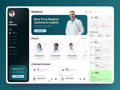 Medicare dashboard ui exploration chek in doctor health health tracking healthcare healthtech hospital medical care medical tracking app medical website medicine online medicine web web design