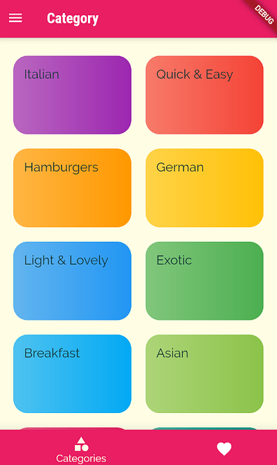 Meals And Recipe App flutter apps graphic design hybrid apps ui ux