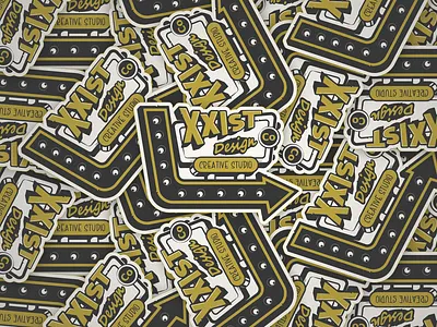 XDC23-Western electric sign spot exploration branding cartoon graphic design illustration logo typography vector