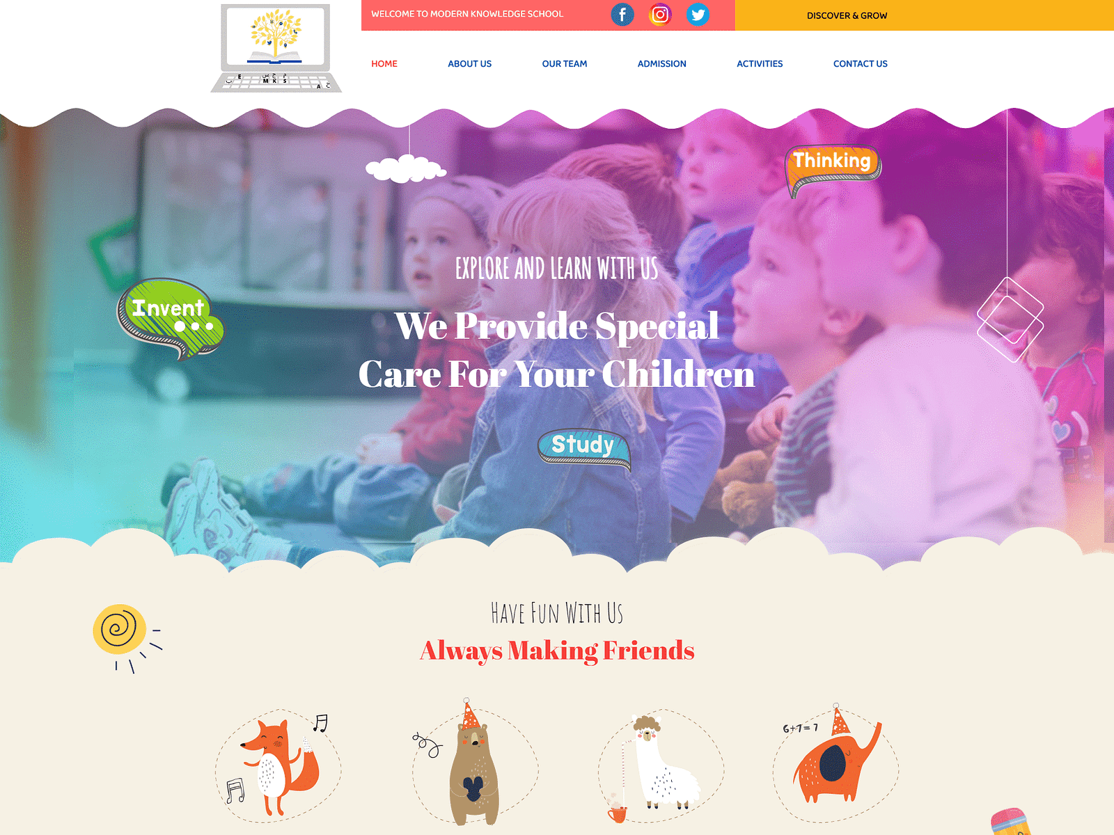 Nursery site Design by Aiswarya Edward on Dribbble