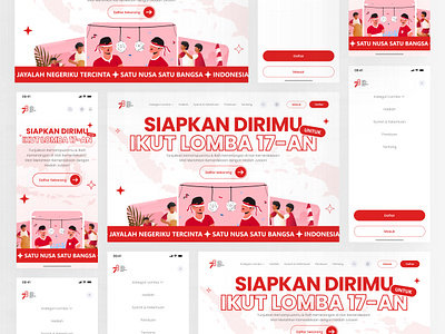 Indonesia independence day hut ri independence day indonesia mobile design responsive design ui ui design ui ux ui ux design web design