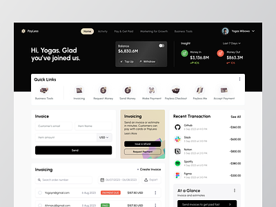 Finance - Payment Platform banking business dashboard design finance finances financial fintech interface invoice money payment product design saas saving stats transaction ui ux wallet