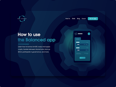 Balanced | How-to hero blockchain branding content design crypto design graphic design illustration minimal user guide web website