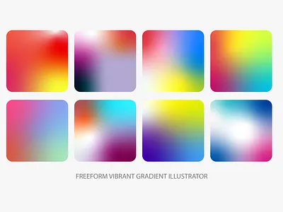 freeform vibrant gradient illustrator 3d freeform gradient illustration