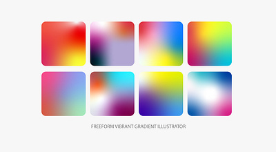 freeform vibrant gradient illustrator 3d freeform gradient illustration