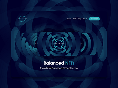 Balanced | NFT hero blockchain branding crypto design hero logo minimal nft web website