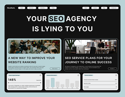 SEO Agency Website Design ads business concept home page landing page marketing seo ui user interface ux website design