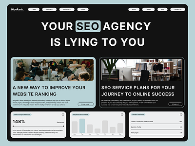 SEO Agency Website Design ads business concept home page landing page marketing seo ui user interface ux website design