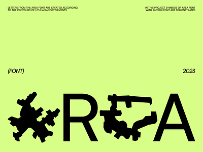 AREA font | 01 display experimental font graphic design letters modern font typeface typography