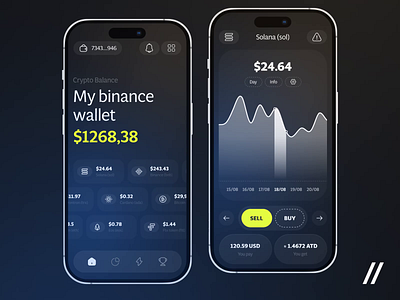Crypto Wallet Mobile iOS App android animation app design crypto cryptocurrency dashboard design exchange finance fintech interaction interface ios mobile mobile app mobile ui motion ui ux wallet