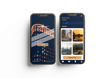 Travelling App Design/UI app travelling ui