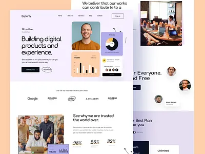 Digital Agency Website agency agency website business website digital agency home page landing page landingpage marketing agency minimal design product designer startup trendy ui uiux visual design web design web page website