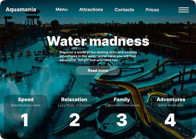 Layout design for the water park design ui ux