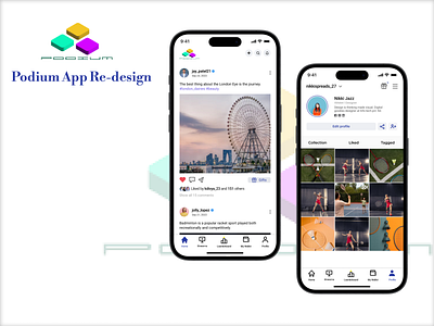 Podium App Re-design adobe xd app re design athlete app design dribbble figma mockup podium app portfolio typography ui ui design ui kit user interface ux wireframe