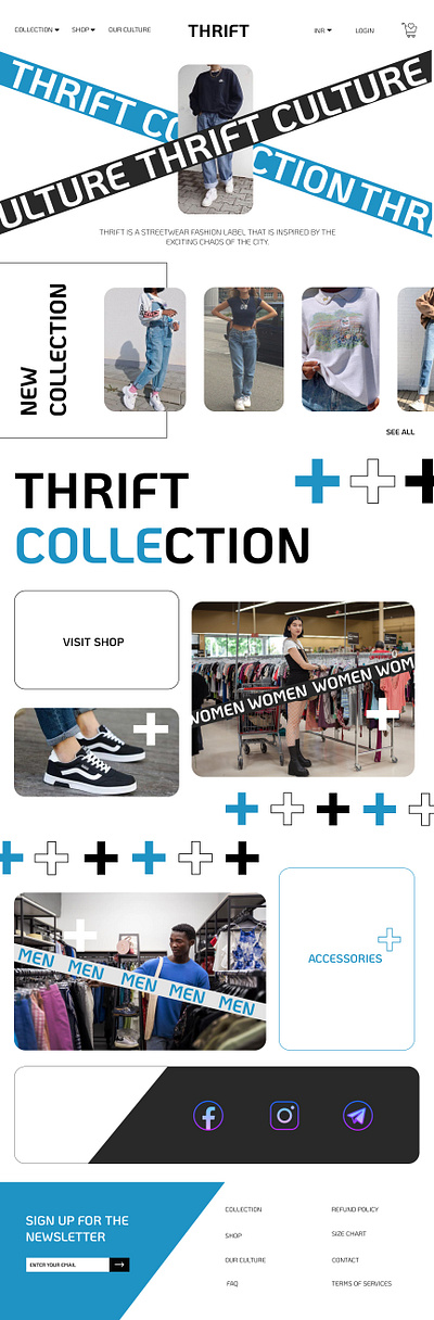 Thrift store(dummy) website app design figma graphic design illustration logo store ui ux vector
