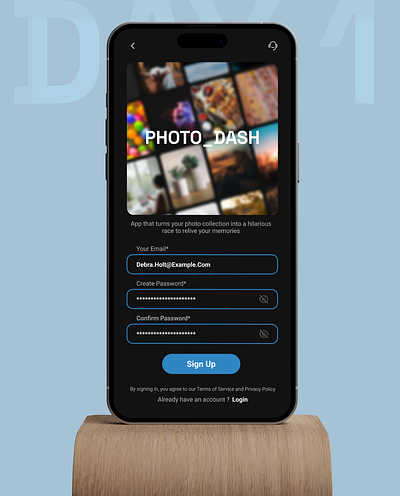 Sign Up Page (Daily Ui- Day 1) dailyui mobile screen signup signup page ui