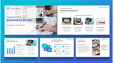 Business Plan PowerPoint Design graphic design powerpoint