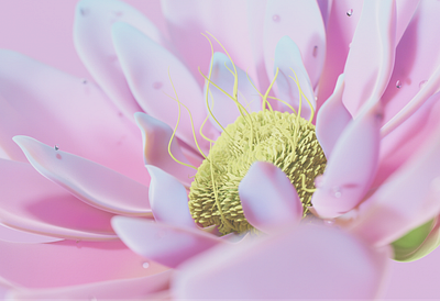 Abstract flower 3d 3d art 3d artist 3d ilustration design illustration pink