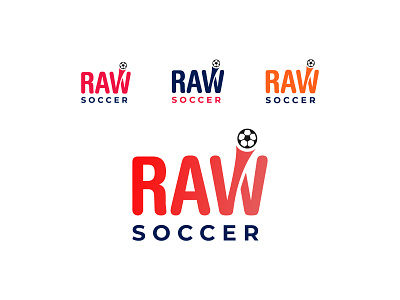 RAW SOCCER brand identity business logo clean logo custom soccer logo football logo letter logo logo maker modern minimalist logo professional logo soccer logo sport logo unique logo