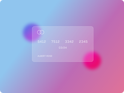 3D Master Card UI - Glassmorphism appdesign blureffect carddesign design designtrends glassmorphism gradientbackground graphic design interactivedesign modaldesign typography ui uiuxdesign userinterface