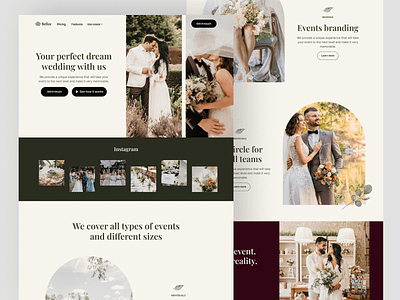 Belize wedding photography webflow - landing page agency design events landing page photography portfolio studio ui ux web web design web page webflow website wedding wedding design wedding ui