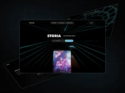Storia - Promotional website design for the reading application animation digital promo icons illustration landing page motion graphics product landing page promo landing page web design webflow website design
