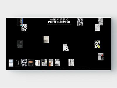 DESIGNER PORTFOLIO | WEBSITE black branding concept design designer grid layout portfolio ui web webdesign website