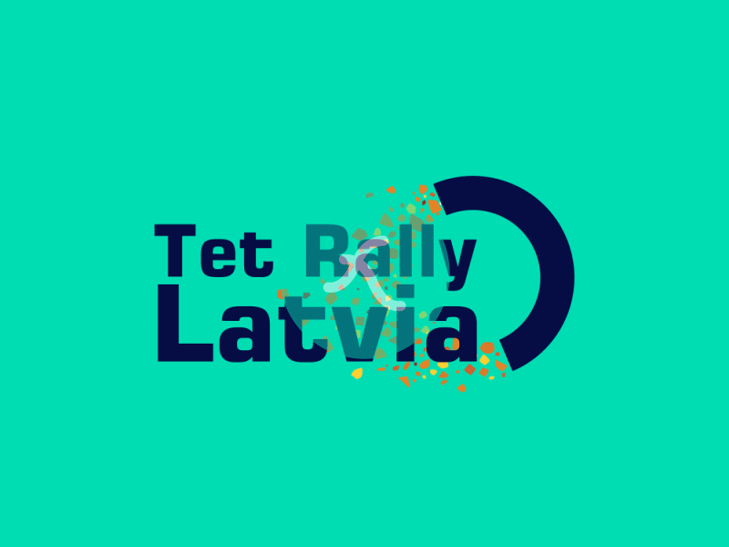 Tet rally Latvia logo Lottie JSON animation animated animation apps branding custom gif html5 json landingpage logo lottie lottiefilestore motiongraphics preloader ui vector webpage website
