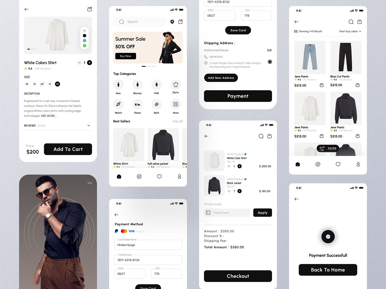 Clothing E-Commerce App UI -Andriod/IOS by Towhidul Islam Firose on ...