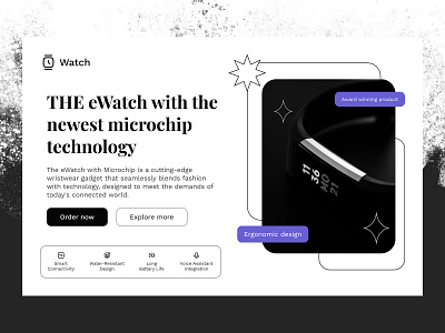 Watch - Product Landing Page creativedemo digitalproduct innovation landingpage productshowcase singleproduct smartwatch userexperience uxdesign webdesign
