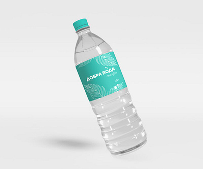 Bottle water packaging graphic design label