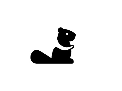 Beaver alex seciu animal logo beaver branding castor negative space negative space logo