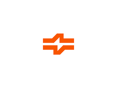 Bolt bolt branding concept double meaning electric line logo mark negative space s simple