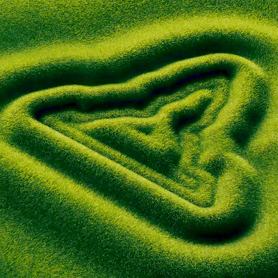 Logo wave 3d animation branding grass green houdini logo loop motion graphics redshift render wave