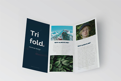 Trifold Brochure Mock-Up Set #4 blue branding brochure business clean design download flyer graphic design identity mock up mockup mockups print design psd trifold
