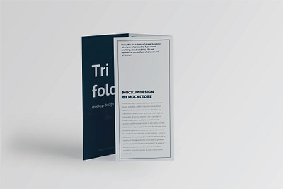 Trifold Brochure Mock-Up Set #5 brand brochure design download graphic design identity logo mockup modern print design psd template trifold