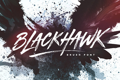 BLACKHAWK Brush Font app branding design graphic design illustration logo typography ui ux vector