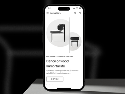 Furniture E-Commerce Website UI Design [Responsive] e commerce furniture minimalism ui webdesign