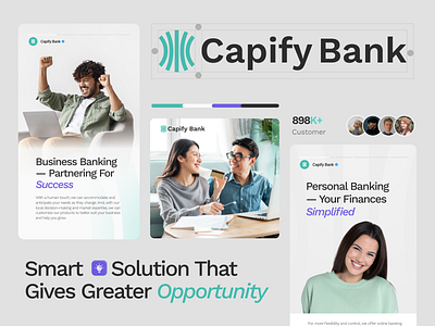 Capify Bank - Branding brandidentity branding brandtemplates contentcreation creativedesign design digitalmarketing graphic design illustration instagrampost layout logo marketingtemplates socialmedia template templates ui visualidentity