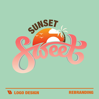 Sunset Sweet | Logo Design adobe brand identity branding design graphic design illustrator logo logo design logo inspiration photoshop