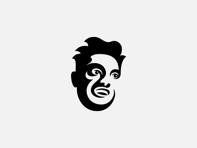 Jeroen Meus Portrait belgian branding chef design food geometric icon logo minimal portrait simple swirl symbol