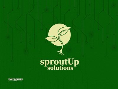 SproutUp Solutions | Logo Designs brand identity branding design graphic design illustrator logo logo design logo inspiration photoshop