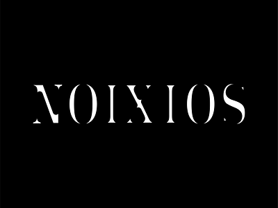 Noixios Wordmark Logo brand logo business logo clothing creative logo design flat logo font logo illustration letter logo logo design luxury logo modern logo noixios noixios logo typography word logo wordmark logo