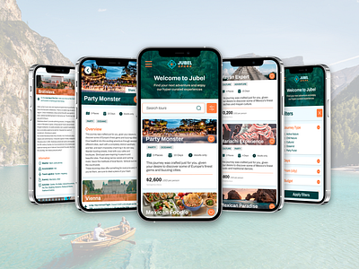 Jubel Spark - Travel App appdesign colors design icons interface ui ux