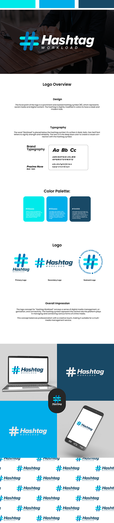 Hashtag Workload Logo/Brand Identity adobe illustrator brand identity branding design graphic design identity illustration illustrator logo