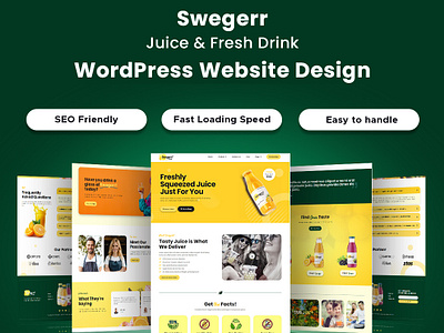Juice & Fresh Drink WordPress Website wordpresscustomization