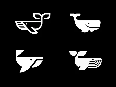 Whale logos big branding logo minimal ocean sea solid strong whale