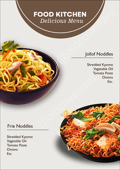 Well detailed Food menu branding design graphic design graphicsdesigner motion graphics vector